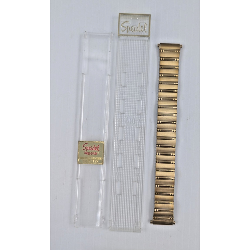 Speidel Gold Twist O Flex Stainless Steel Men Watch Band 1574/32L